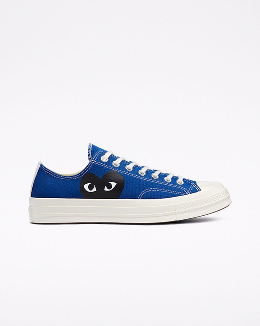 Tenisky Nizke Converse x Comme des Garçons PLAY Chuck 70 Panske Modre Čierne | SK BUMKJ1